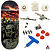Fingerboard Premium Completo - Custom - 34mm - Zombies - Imagem 1