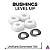 Bushings Leefai Level Up Polyurethane Durometer 70A White Edition - Imagem 1