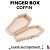 Fingerbox / Caixote marca *Custom* modelo *Coffin Box* p/ armazenamento de Fingerboards & Peças - Imagem 2