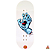 Deck Custom 29mm Premium Series modelo “Santa Cruz Hand“ + Tape Alien Stardust - Imagem 1