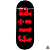 Deck Custom 29mm Premium Series modelo “Flip Black“ + Tape Alien Stardust - Imagem 1