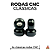 Rodas marca Custom modelo ''CNC'' na cor Preta - Imagem 1