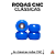 Rodas marca Custom modelo ''CNC'' na cor Azul - Imagem 1