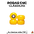 Rodas marca Custom modelo ''CNC'' na cor Amarela - Imagem 1