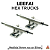 Par de Trucks Leefai Hex 34mm cor Silver - Imagem 1