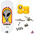 Fingerboard Premium Completo 34mm - Deck Custom + Trucks PRO 3.0 + Rodas CNC' V2 Street + Tape Alien Stardust II - Imagem 1