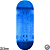 Deck WoW Color Series - Blue - Deep - Street - 33.5mm - Imagem 1