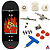 Fingerboard Premium Completo - PRO 34mm - Deck Custom + Rodas Apex + Trucks PRO 3.0 + Mini Ferramenta + Bushings + Tape - Imagem 1