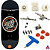 Fingerboard Premium Completo - PRO 34mm - Deck Custom + Rodas Apex + Trucks PRO 3.0 + Mini Ferramenta + Bushings + Tape - Imagem 1