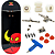 Fingerboard Premium Completo - PRO 34mm - Deck Custom + Rodas Apex + Trucks PRO 3.0 + Mini Ferramenta + Bushings + Tape - Imagem 1