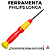 Ferramenta Fingerboard Leefai Philips Longa (13cm) com Imã - Laranja - Imagem 1