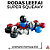 Rodas Leefai Super Squeaky Black Swirl Urethane Formula 61D - Imagem 4
