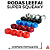 Rodas Leefai Super Squeaky Black Swirl Urethane Formula 61D - Imagem 3