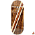 Deck Pooch - modelo #25 Split-Ply - (Drop 1) 34mm Popsicle Shape - Imagem 1