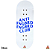 Deck Custom Premium 34mm - “Anti Fngbrd Fngbrd Club Blue“ - com Tape Alien - Imagem 1