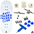 Fingerboard Premium Completo - Custom - 34mm - Anti Fngbrd Fngbrd Club Blue - Imagem 1