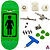 Fingerboard Premium Completo - Custom - 34mm - Girl - Imagem 1