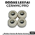 Rodas Leefai "Ceramic PRO" Soft 65D (7.8x4.8mm) cor Off-White - Imagem 2