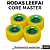 Rodas Leefai Core Master cor Mustard & Green (Special Open Bearings) - Imagem 2