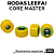 Rodas Leefai Core Master cor Mustard & Green (Special Open Bearings) - Imagem 3