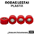 Rodas Leefai Plastix cor Red - Imagem 1