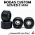 Rodas Custom Nêmesis "Mini'z" Soft Urethane 64D Black - Imagem 1