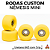 Rodas Custom Nêmesis "Mini'z" Soft Urethane 64D Yellow - Imagem 1
