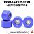 Rodas Custom Nêmesis "Mini'z" Soft Urethane 64D Blue - Imagem 1