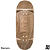 Deck Holidays 34mm - Egg Shape - Low Mold - Exotic Woods Brown #1 - Imagem 1