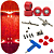 Fingerboard Custom Premium Uretano - 34mm - Red - Imagem 1