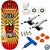Fingerboard Premium WoW 33.5mm - Trucks G4 - Rodas Uretano 64D - Imagem 1