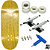 Fingerboard Premium Holidays 34mm - Trucks Leefai G4 - Rodas Urethane PRO 65D - Imagem 1