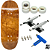 Fingerboard Premium Holidays Exotic 34mm - Trucks Leefai G4 - Rodas Urethane PRO 65D - Imagem 1