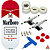 Fingerboard Premium Custom 34mm - Marlboro - Trucks Leefai G4 - Rodas Urethane PRO 65D - Imagem 1