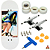 Fingerboard Premium Custom 34mm - HookUps - Trucks Leefai G4 - Rodas Urethane PRO 65D - Imagem 1