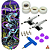 Fingerboard Premium Custom 34mm - Sharks - Trucks Leefai G4 - Rodas Urethane PRO 65D - Imagem 1