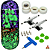 Fingerboard Premium Custom 34mm - Creature Vikings - Trucks Leefai G4 - Rodas Urethane PRO 65D - Imagem 1