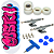 Fingerboard Premium Custom 34mm - Custom Grafitti - Trucks Leefai Dynamics II - Rodas Urethane PRO 65D - Imagem 1