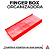 FingerBox Custom - Organizadora para Peças Fingerboard - cor Vermelho - Imagem 1