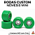 Rodas Custom Nêmesis "Mini'z" Soft Urethane 64D Green - Imagem 1