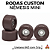 Rodas Custom Nêmesis "Mini'z" Soft Urethane 64D Dark Brown - Imagem 1