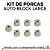 Kit 7 Porcas Custom Auto-Block Silver versão "XL" - Imagem 1
