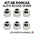 Kit 6 Porcas MirthFeed Auto Block - Dome Edition cor Silver - Imagem 1
