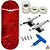 Fingerboard Premium Soldier Bar Red - Trucks Leefai G4 Raw - Rodas Urethane PRO 65D - Imagem 1