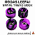 Kit de Rodas Leefai Swirl modelo "TreadLock" 80D cor Purple - Imagem 1