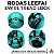 Kit de Rodas Leefai Swirl modelo "TreadLock" 80D cor Turquoise - Imagem 1