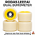 Rodas Leefai modelo ''Dual-Durometer'' cor Off-White & Yellow - Imagem 1