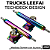 Trucks Leefai Tech Deck Design 34mm cor Aurora - Imagem 1