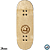 Deck WoW Split Ply Series - Logo WoW FB Brown Rádica Limited Edition - Deep - 34mm - Imagem 2