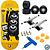 Fingerboard Premium WoW 34mm - Trucks G4 - Rodas Uretano 64D com Grip - Imagem 1